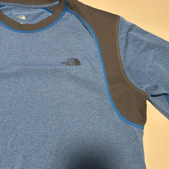 The North Face Blue and Gray Short Sleeve Tee - Picture 1 of 5